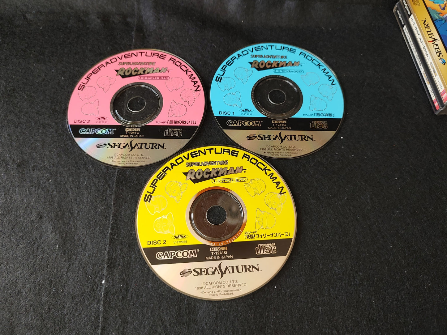 Super Adventure Rockman SEGA Saturn Game Disk, Manual, Case set, Working-f1016-