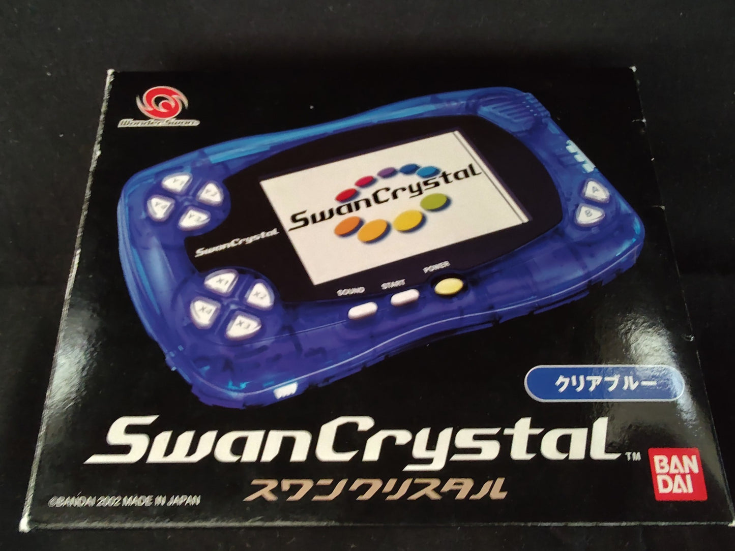 Bandai Wonder Swan Crystal Clear Blue BANDAI Console,Manual,Boexed set-f1020-