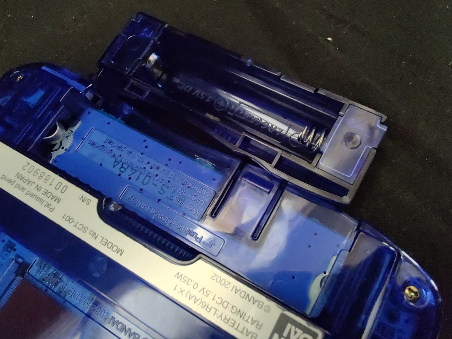 Bandai Wonder Swan Crystal Clear Blue BANDAI Console,Manual,Boexed set-f1020-