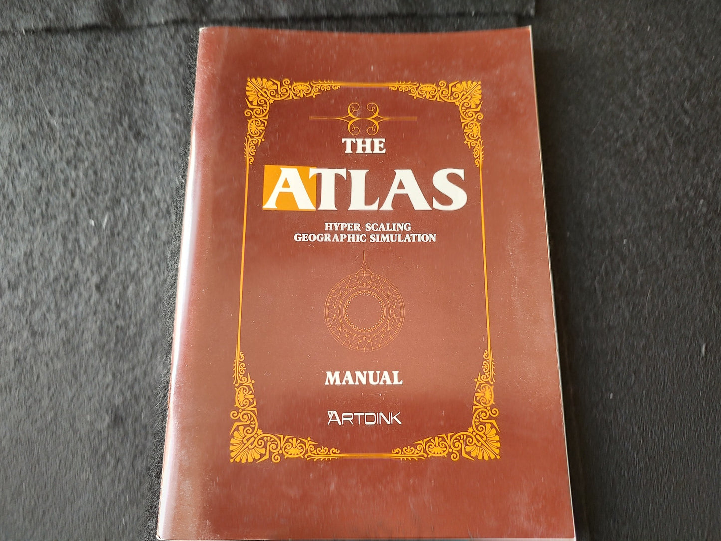 THE ATLAS ARTDINK FM TOWNS Marty Game w/Manual, Box set, Working-f1022-