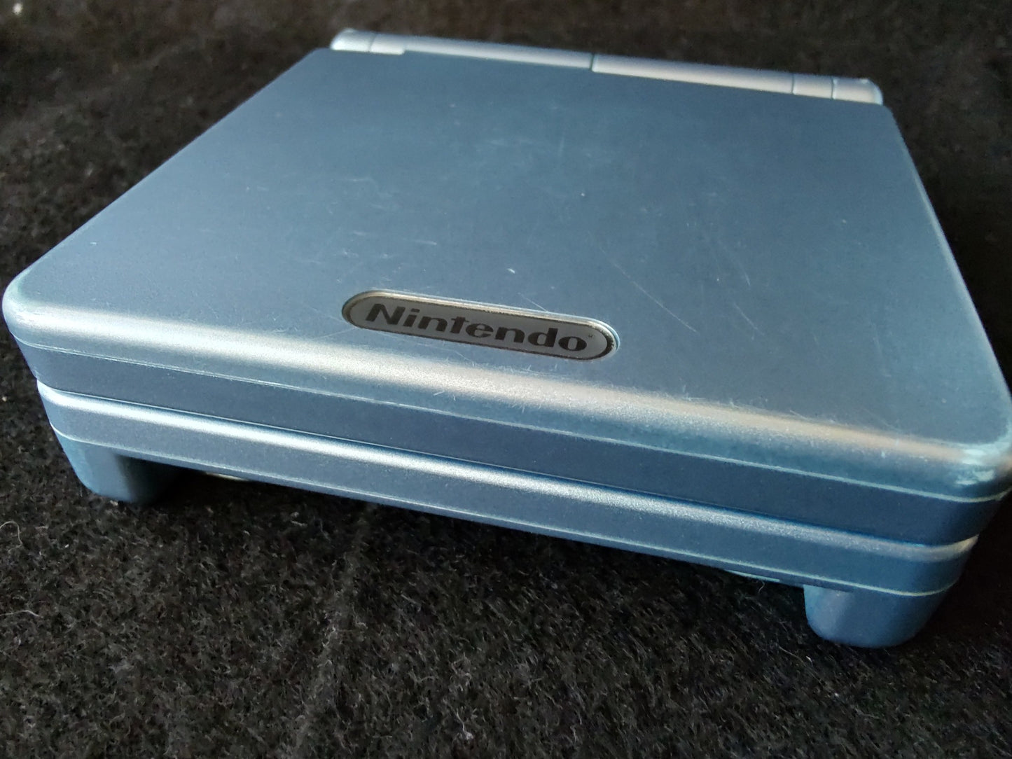 Nintendo GAMEBOY ADVANCE SP Pearl Blue Console, w/Manual, Charger,game set-f1030 - Hakushin Retro Game shop