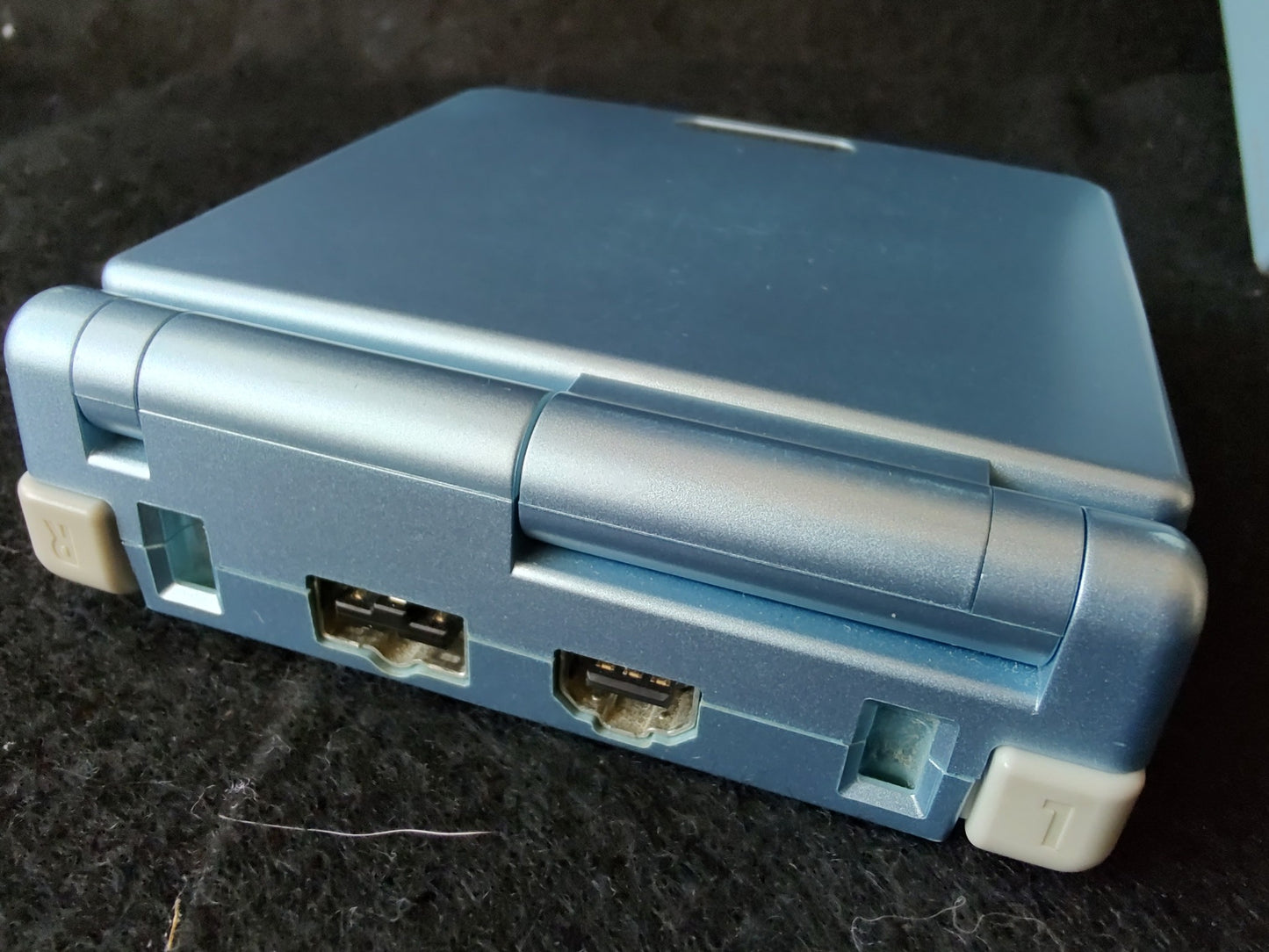 Nintendo GAMEBOY ADVANCE SP Pearl Blue Console, w/Manual, Charger,game set-f1030 - Hakushin Retro Game shop