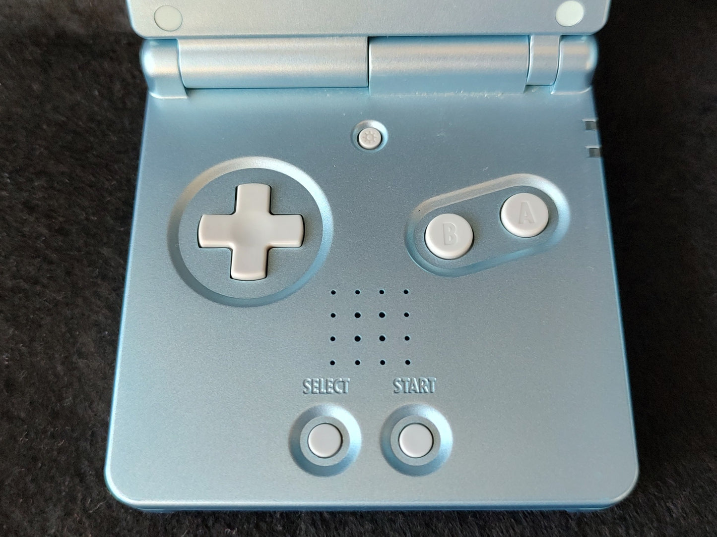 Nintendo GAMEBOY ADVANCE SP Pearl Blue Console, w/Manual, Charger,game set-f1030 - Hakushin Retro Game shop