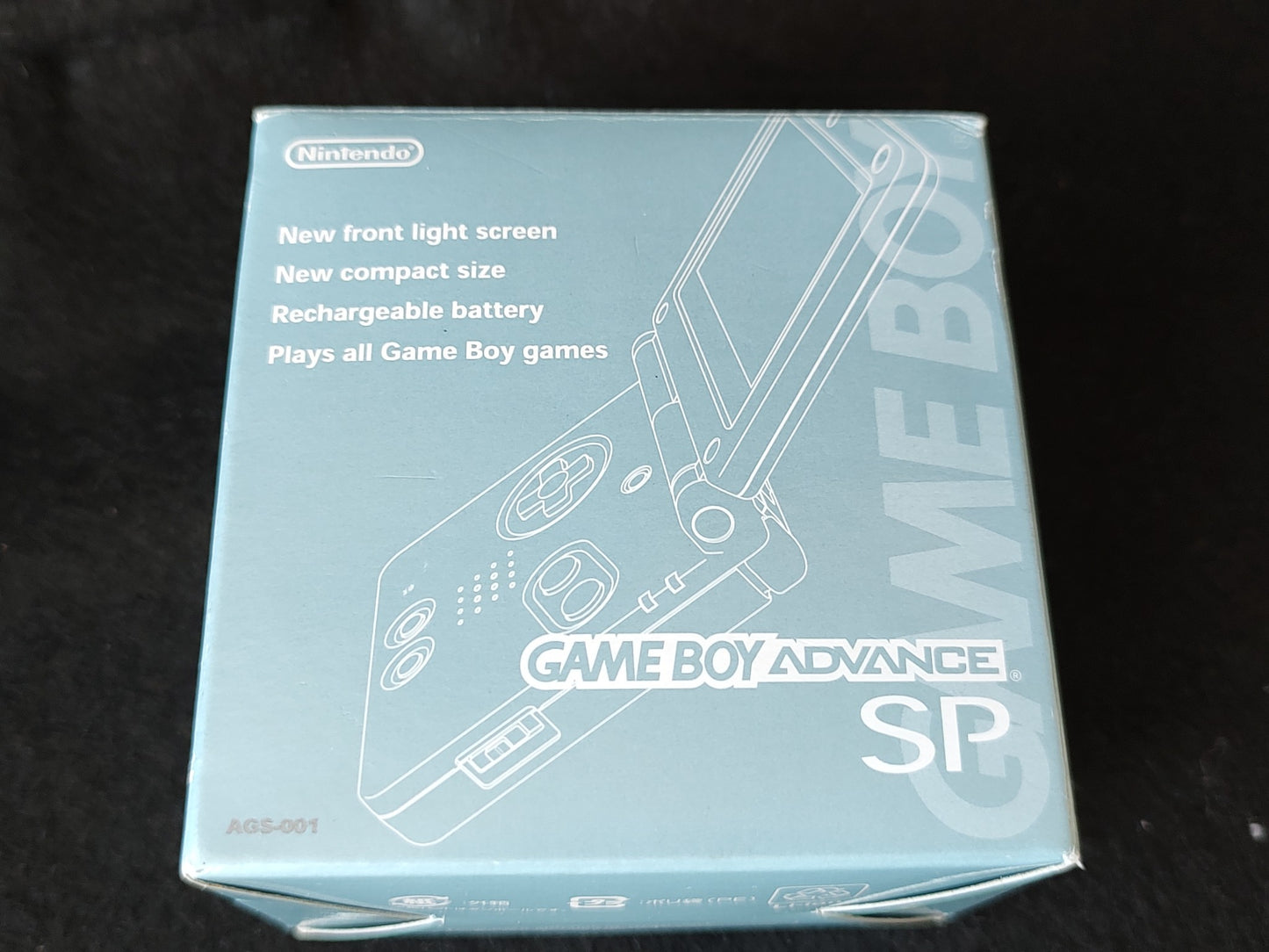 Nintendo GAMEBOY ADVANCE SP Pearl Blue Console, w/Manual, Charger,game set-f1030 - Hakushin Retro Game shop