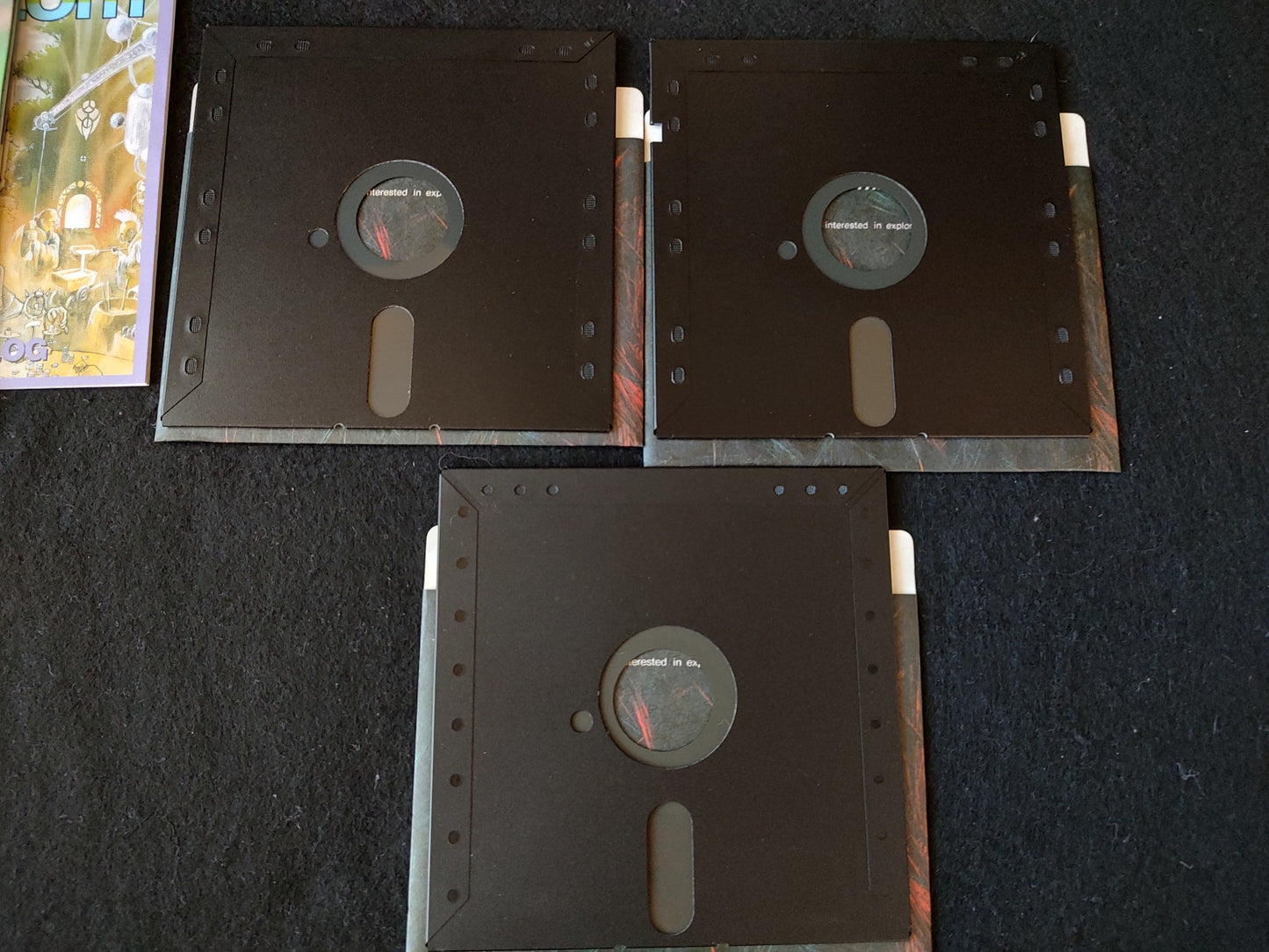 PC-9801 PC98 Ys2 Ancient Ys Vanished Floppy Disk w/manual, papers, Non-tested
