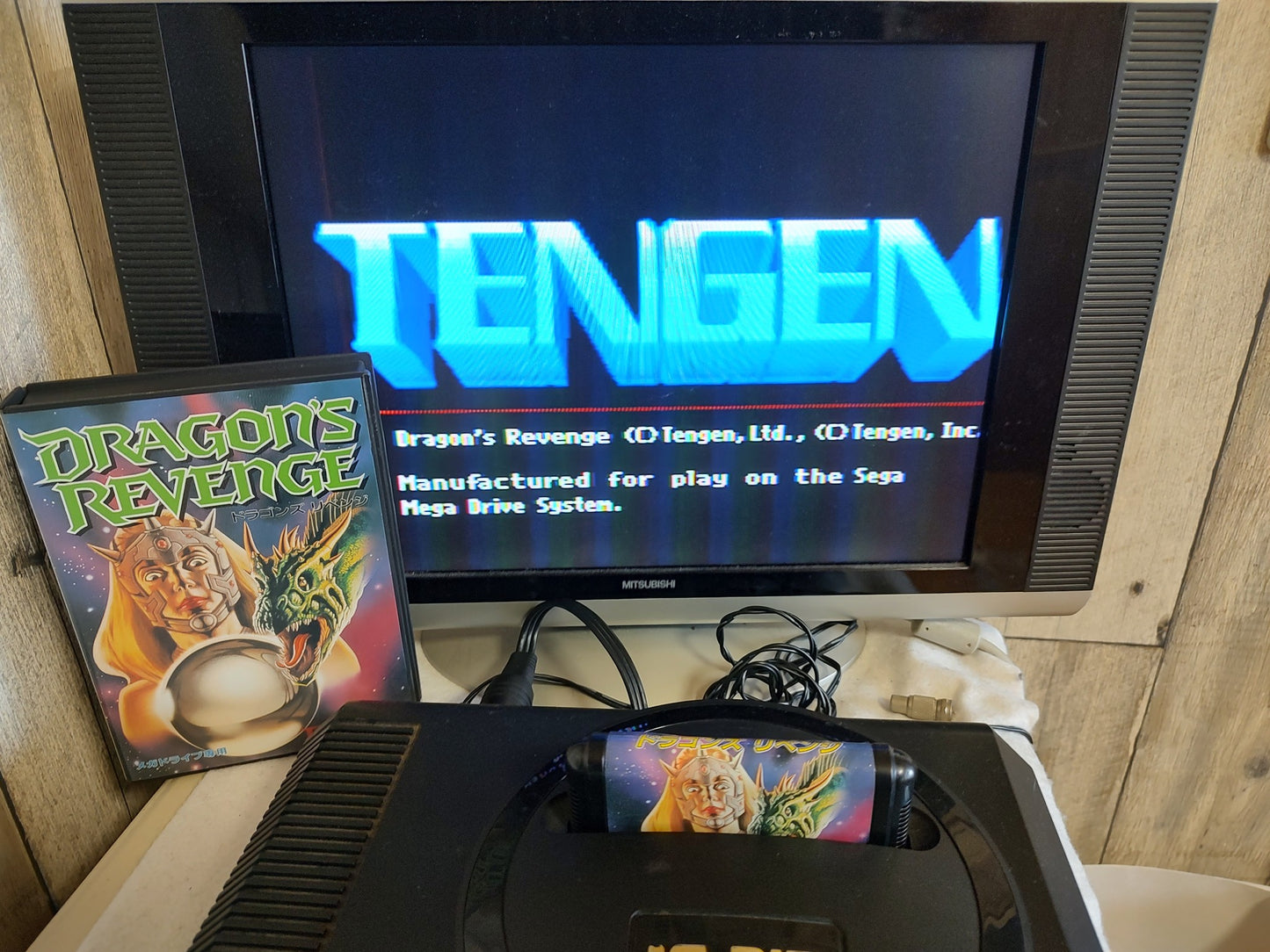 DRAGON'S REVENGE SEGA MEGA DRIVE game Genesis Cartridge Boxed, Working-f1111-
