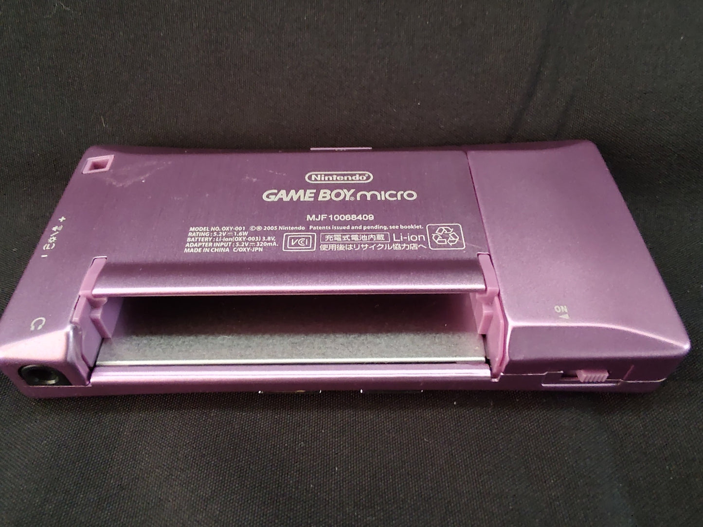 Nintendo Gameboy Micro Purple color Edition console OXY-001,w/Game Working-f1112