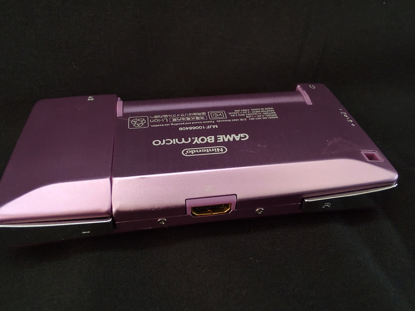 Nintendo Gameboy Micro Purple color Edition console OXY-001,w/Game Working-f1112