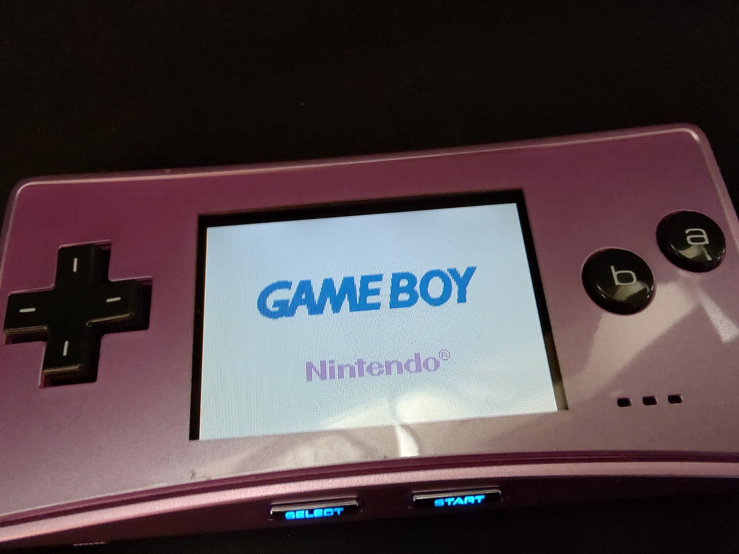 Nintendo Gameboy Micro Purple color Edition console OXY-001,w/Game Working-f1112