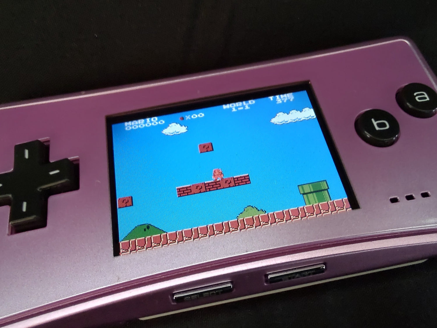 Nintendo Gameboy Micro Purple color Edition console OXY-001,w/Game 