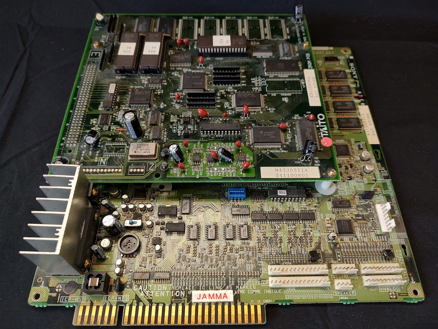 TAITO RAYSTORM Arcade PCB System JAMMA Board, Working-f1120-