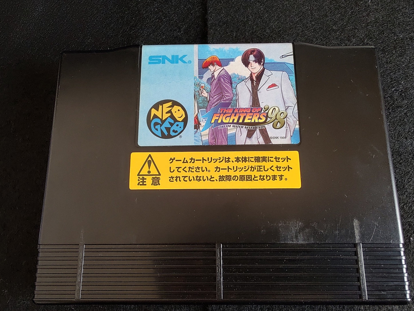 The King of Fighters 98 KOF98 SNK NEO GEO AES Cartridge, Manual Boxed set-f1128-