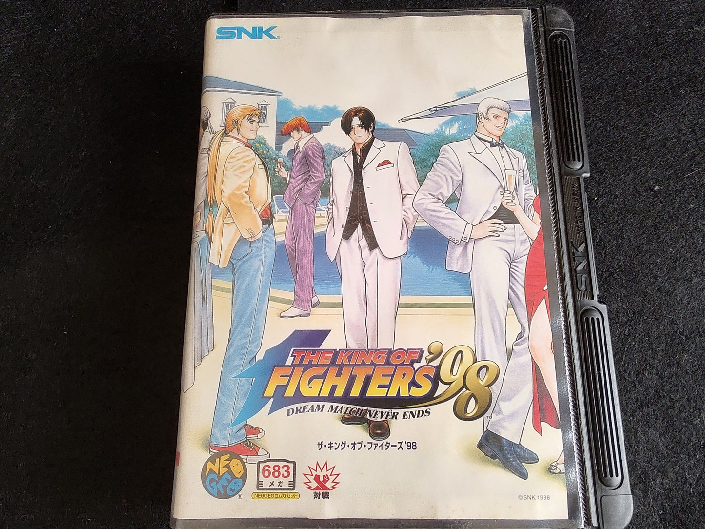 The King of Fighters 98 KOF98 SNK NEO GEO AES Cartridge, Manual Boxed set-f1128-