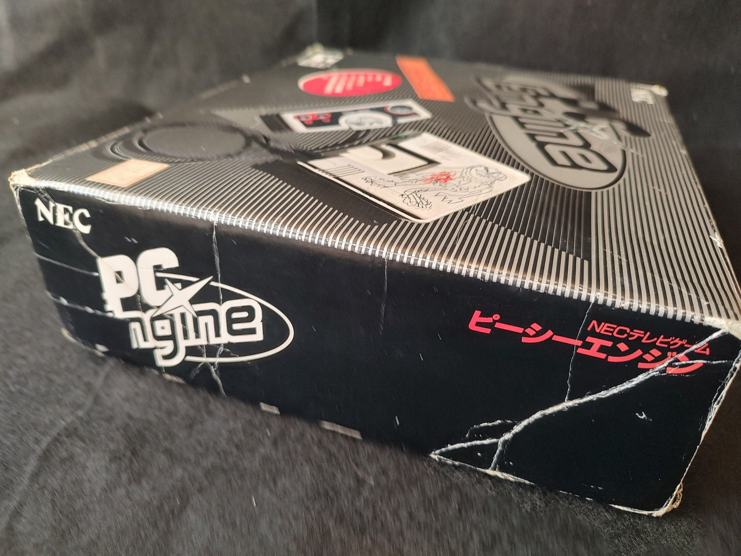 NEC PC Engine white Console (TurboGrafx-16) ,Pad, PSU and Box set, Working-f1201