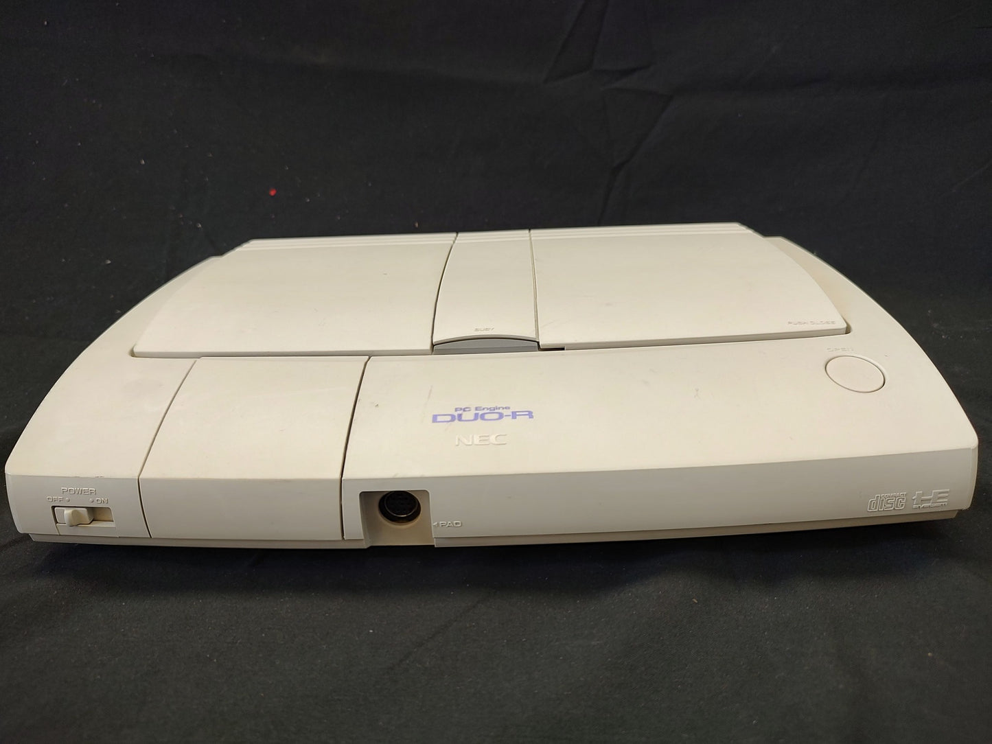 NEC PC Engine DUO-R Console(TurboDUO PI-TG10),w/Pad, PSU set, Working-f1204-