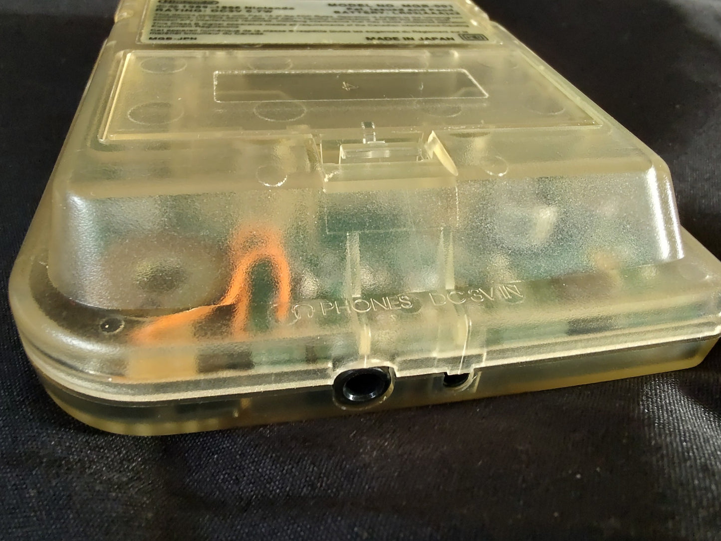 Gameboy Pocket FAMITSU Skeleton MGB-001 Console Game and box set, Working-f1207