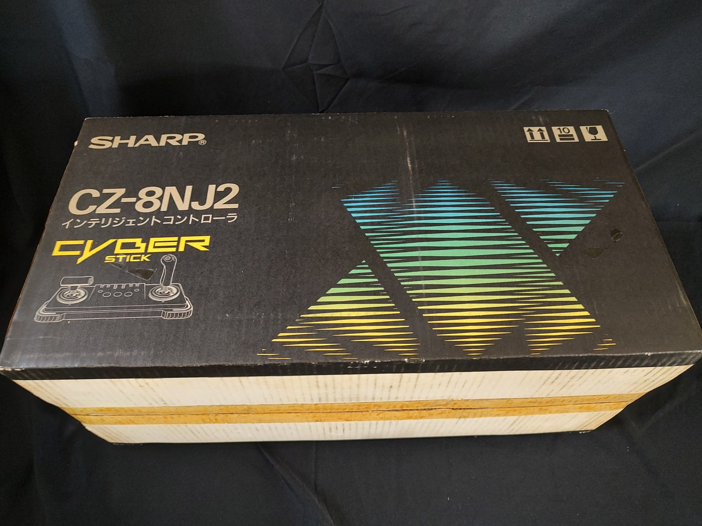 SHARP X68000 Cyber Stick Intelligent Controller CZ-8NJ2, w/Box, Working-f1214-