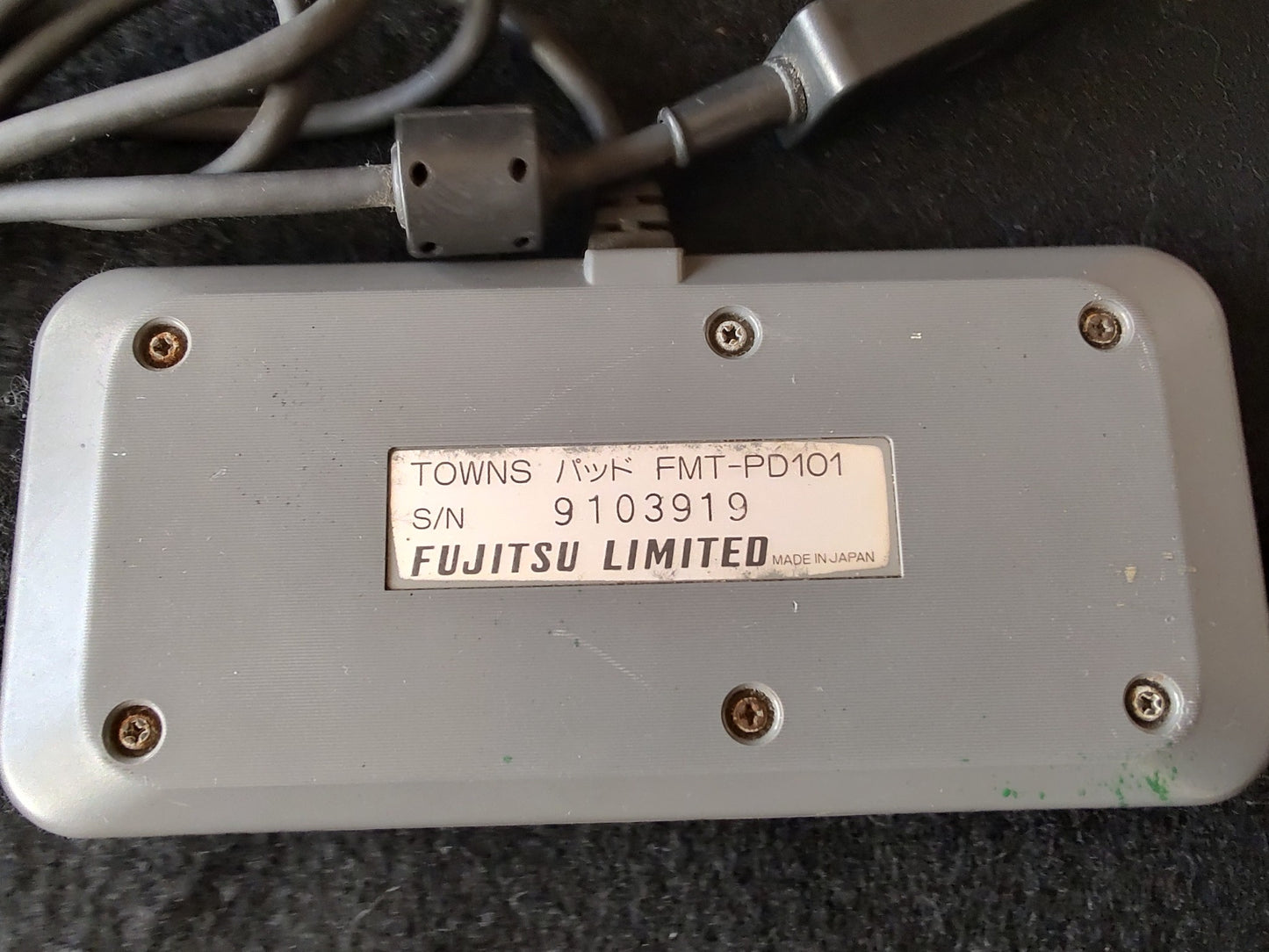 FUJITSU FM Towns /MARTY Original controller pad FMT-PD101, tested-f1218-