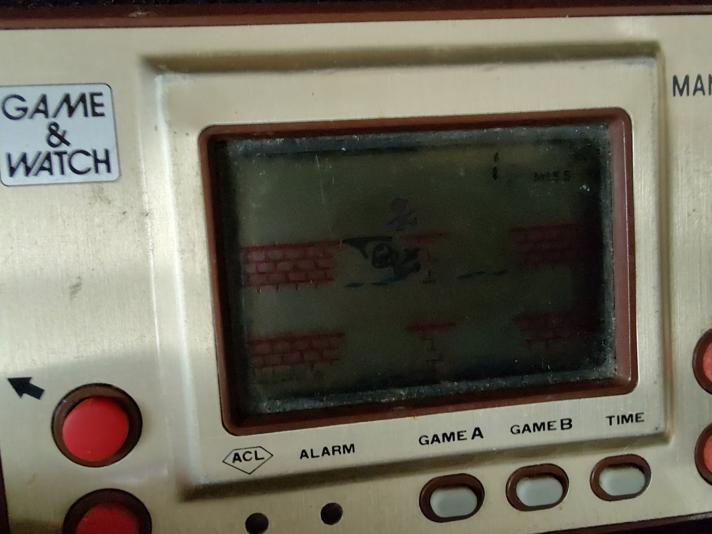 Vintage Nintendo Game & Watch Manhole (utility hole) Handheld game tested-f1219-