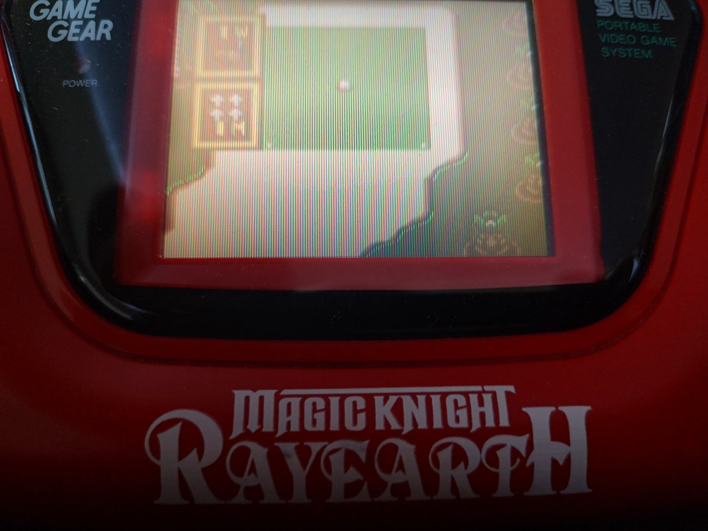 SEGA GAME GEAR Magic Knight Rayearth Limited Red Console and Game set-f1222-