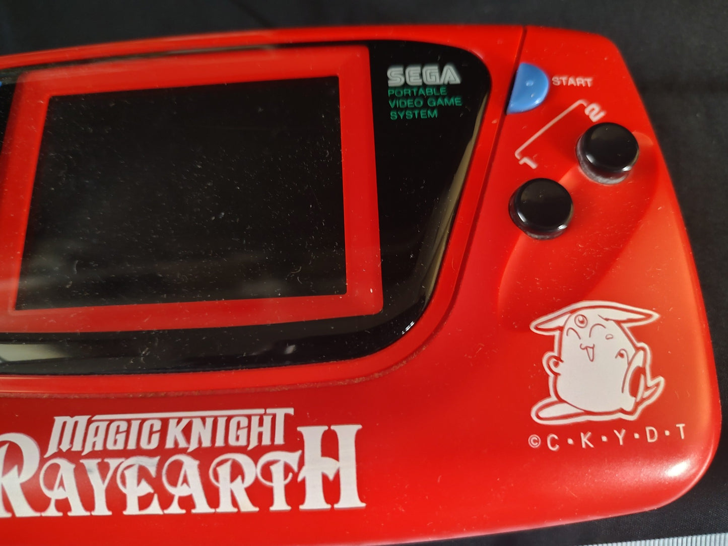 SEGA GAME GEAR Magic Knight Rayearth Limited Red Console and Game set-f1222-