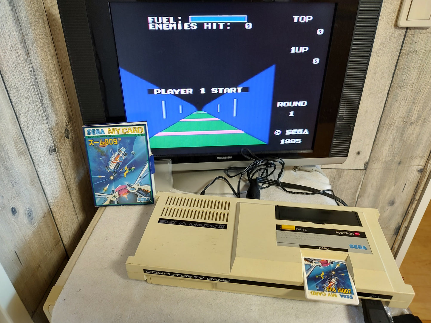 ZOOM 909 My card SEGA Master system /Mark3 w/Manual and Box, Working-f1226-