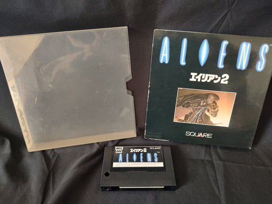 ALIENS 2 MSX/MSX2 Game Cartridge and Box set Working, No manual-f1228-