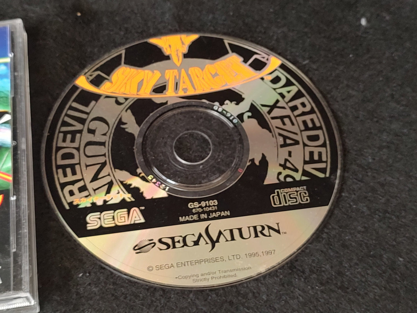 Sky Target -Battle of the Ports- SEGA Saturn Game, Gamedisk and Case-g0111-