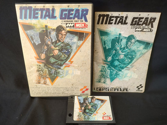 Metal Gear MSX/MSX2 Game Cartridge, Manual and Boxed set, Working-g0111-
