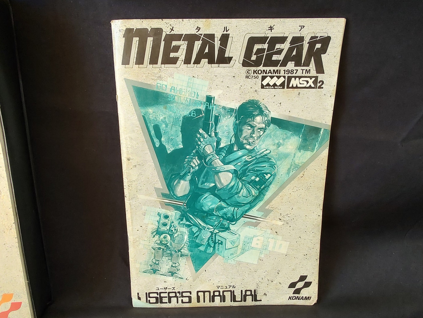Metal Gear MSX/MSX2 Game Cartridge, Manual and Boxed set, Working-g0111-