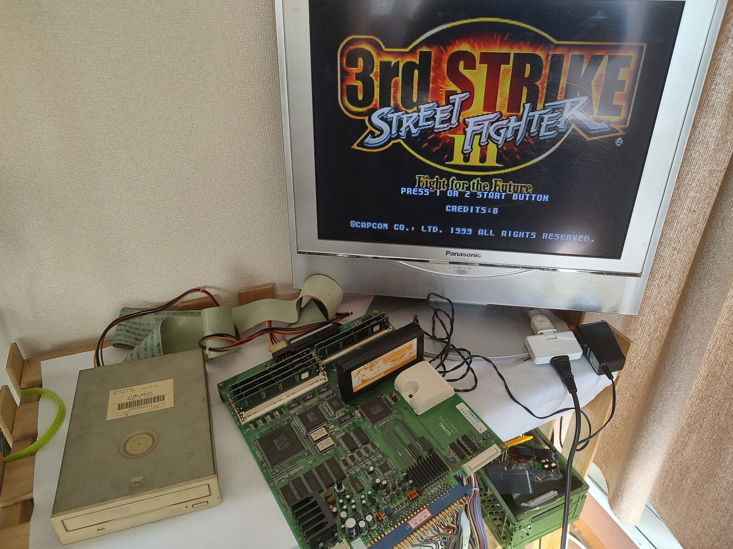 Street Fighter 3 III 3rd Strike CPS3 Cart, Disk, A Board(Mother), Working-g0111-