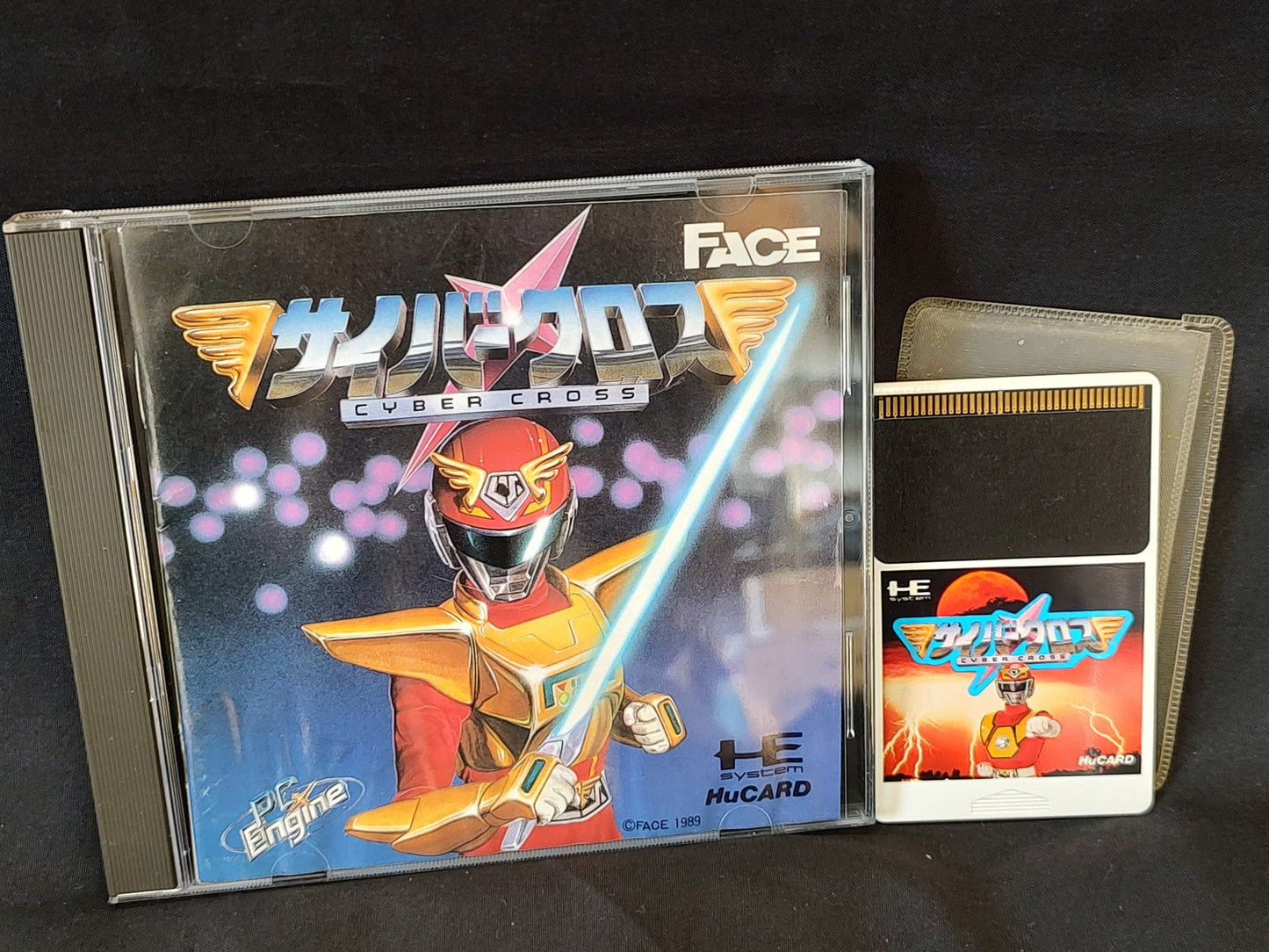 Busou Keiji Cyber Cross NEC PC Engine TurboGrafx-16 PCE game, Working-g0112-