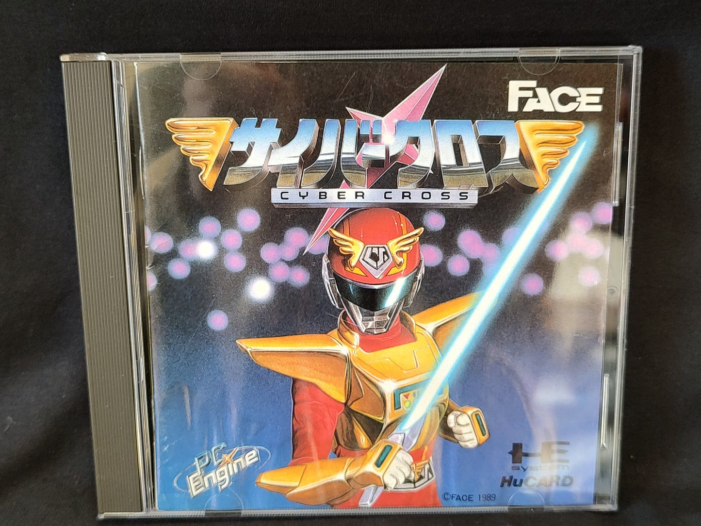 Busou Keiji Cyber Cross NEC PC Engine TurboGrafx-16 PCE game, Working-g0112-