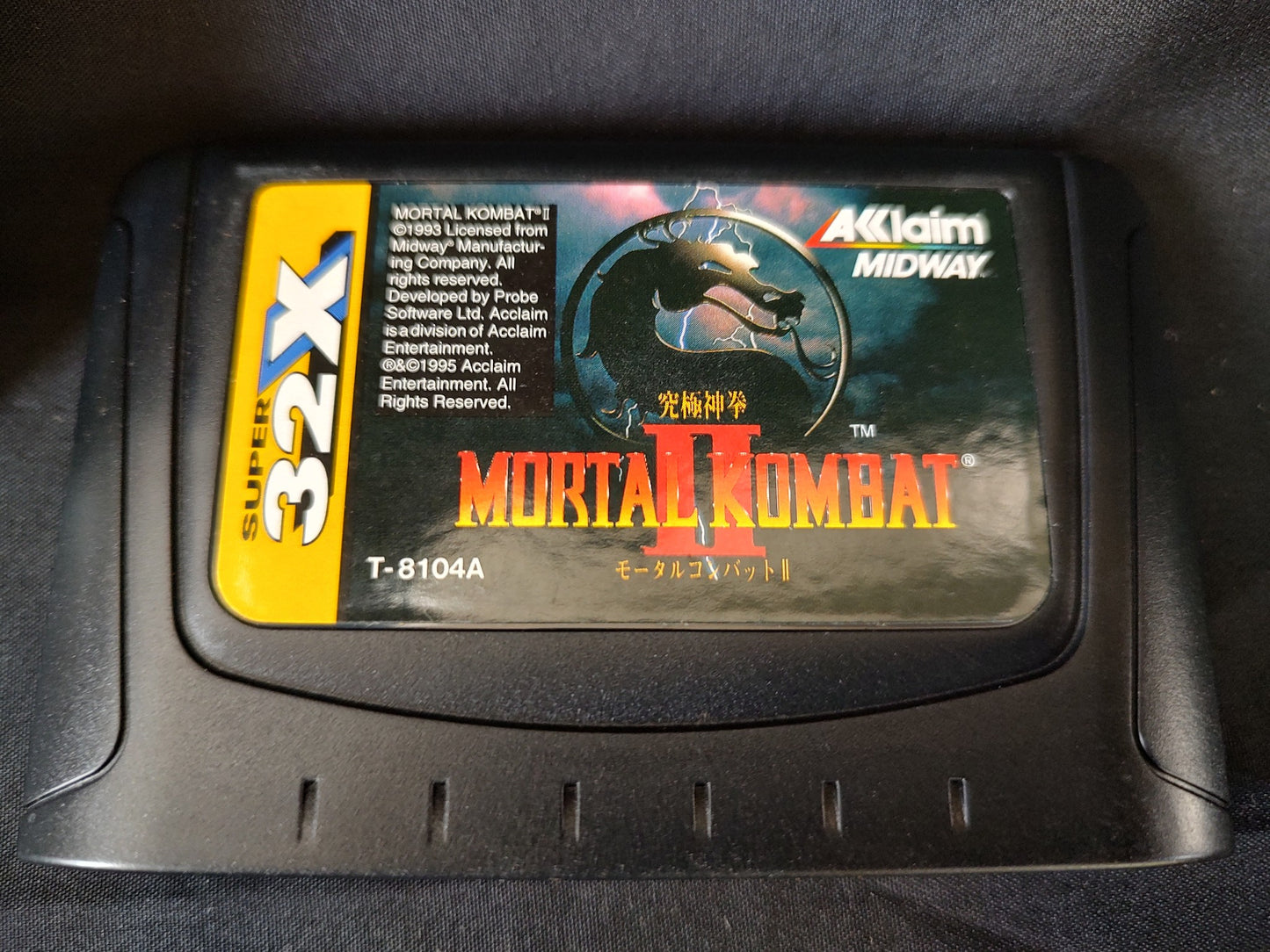 MORTAL KOMBAT 2 Japan SEGA MEGA DRIVE (GENESIS) SUPER 32X set, Working-g0115-