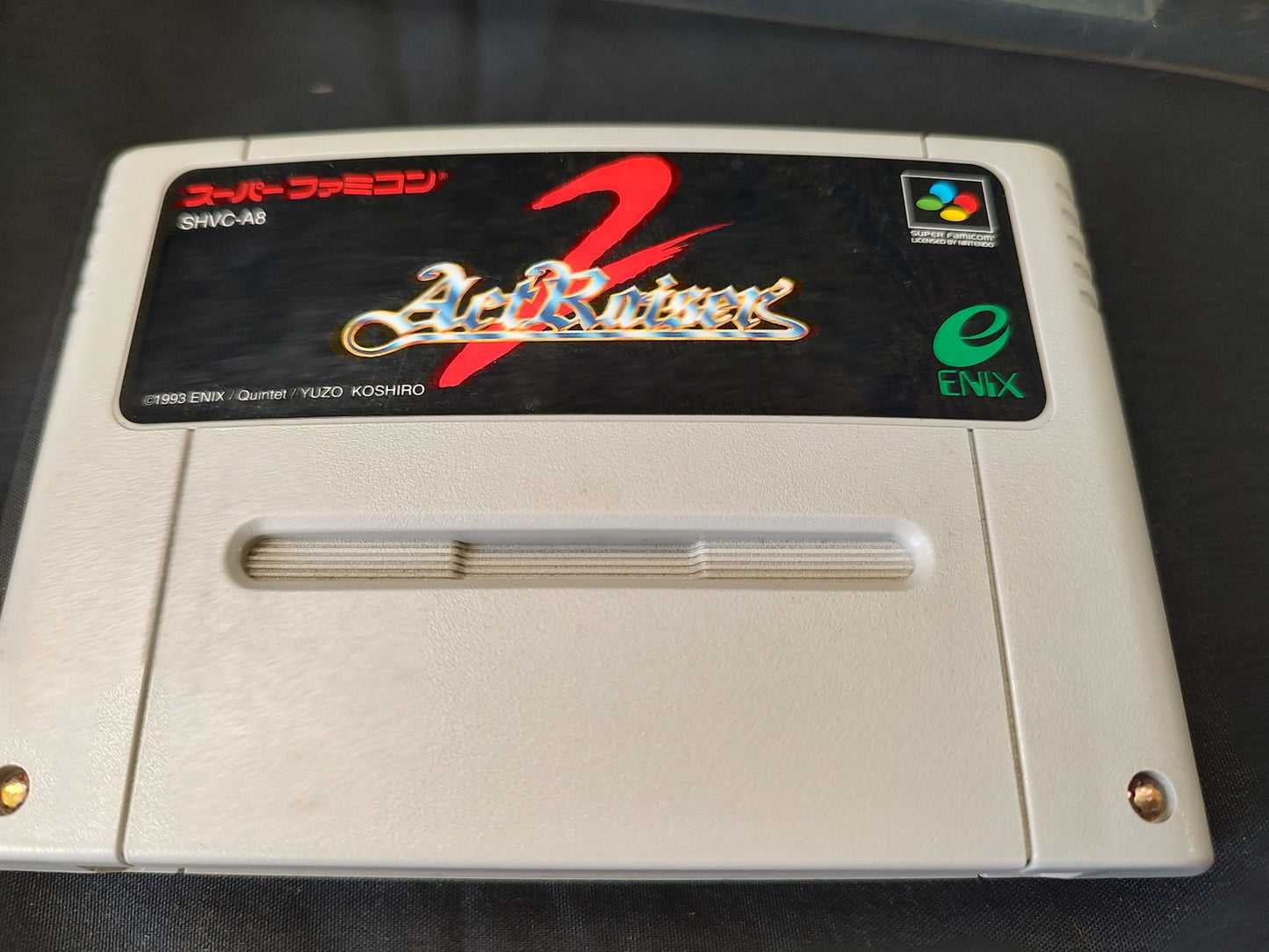ActRaiser 2 Super Famicom SNES Cartridge,Manual Boxed set tested -g0125-