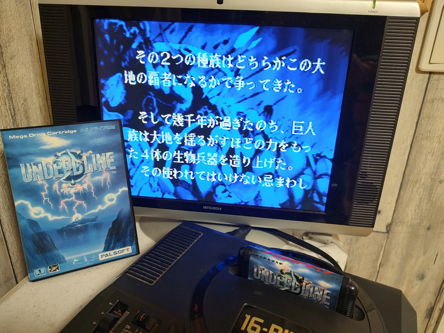 Undeadline (Undead Line) SEGA MEGA DRIVE (Genesis ) Manual, Boxed set-g0129-