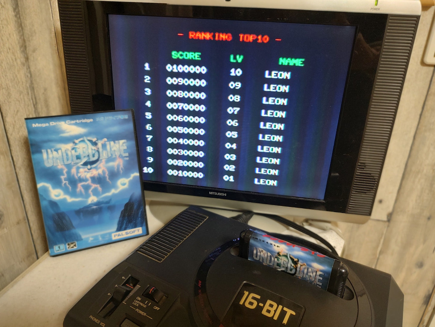 Undeadline (Undead Line) SEGA MEGA DRIVE (Genesis ) Manual, Boxed set-g0129-