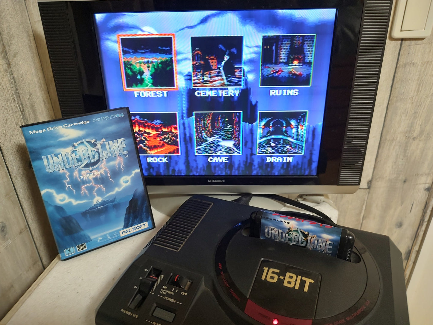 Undeadline (Undead Line) SEGA MEGA DRIVE (Genesis ) Manual, Boxed set-g0129-