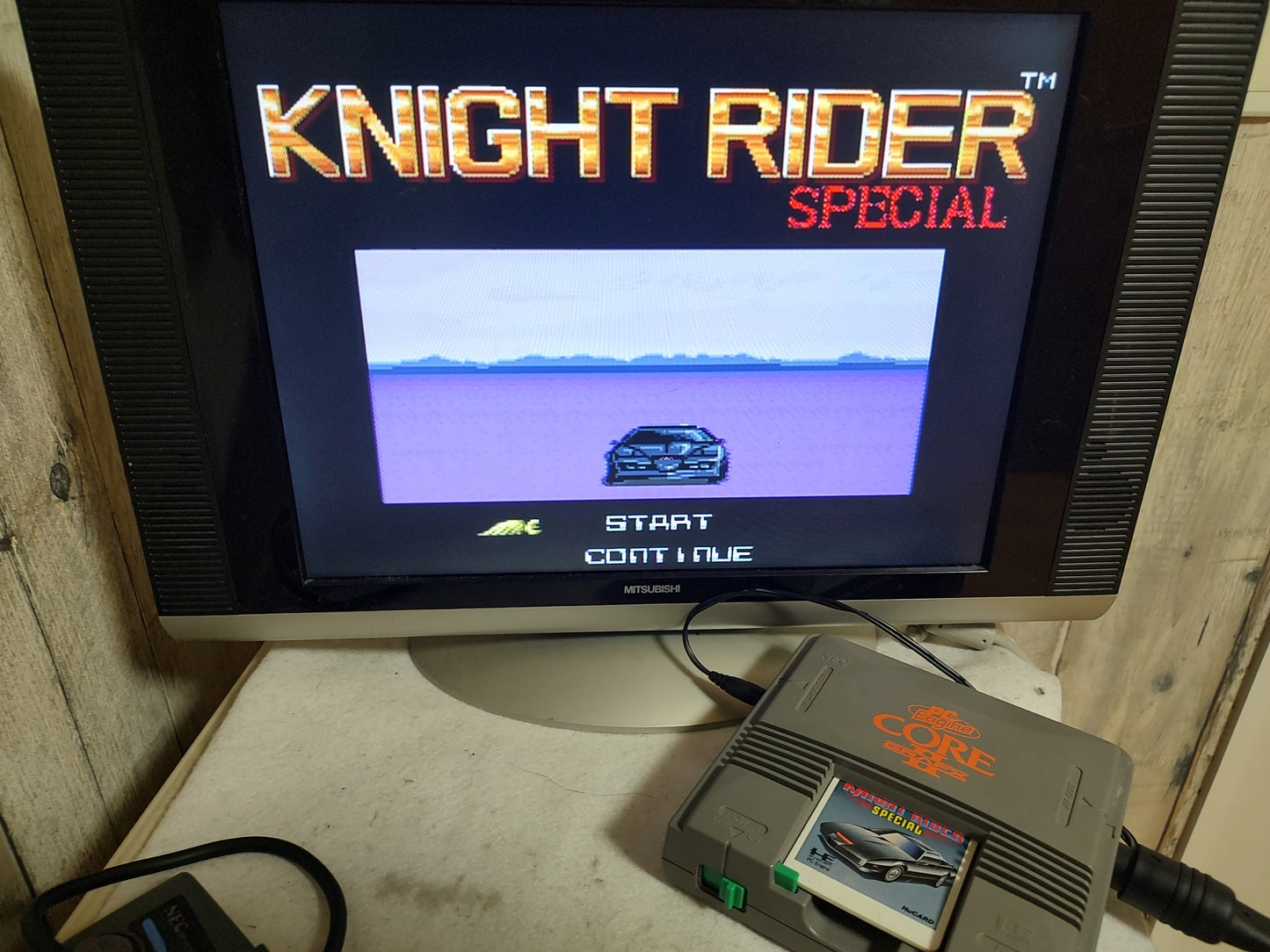 Knight Rider Special NEC PC Engine TurboGrafx-16 PCE game, Working-g0129-