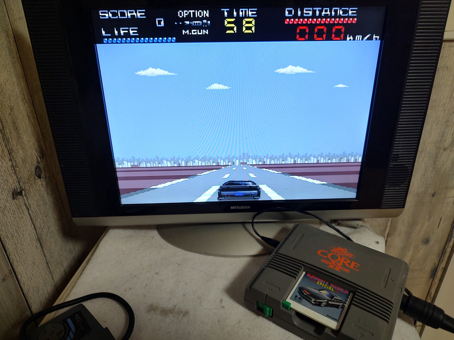 Knight Rider Special NEC PC Engine TurboGrafx-16 PCE game, Working-g0129-