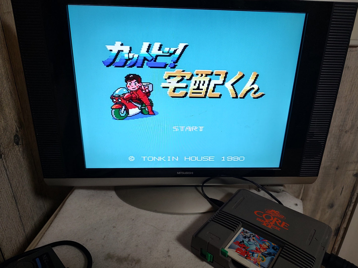 Kattobi! Takuhai-Kun NEC PC Engine TurboGrafx-16 PCE game, Working-g0129-