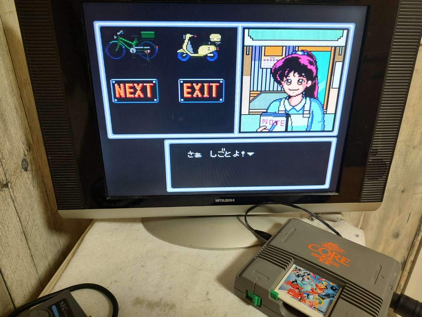 Kattobi! Takuhai-Kun NEC PC Engine TurboGrafx-16 PCE game, Working-g0129-