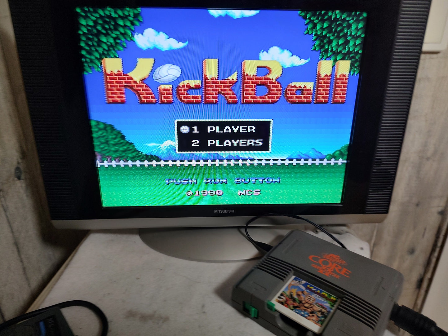 Kick Ball NEC PC Engine TurboGrafx-16 PCE game, Working-g0129-