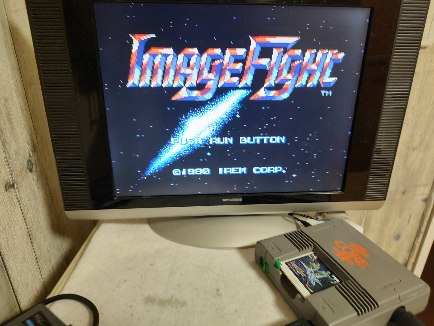 Image Fight NEC PC Engine TurboGrafx-16 PCE game, Working-g0129-