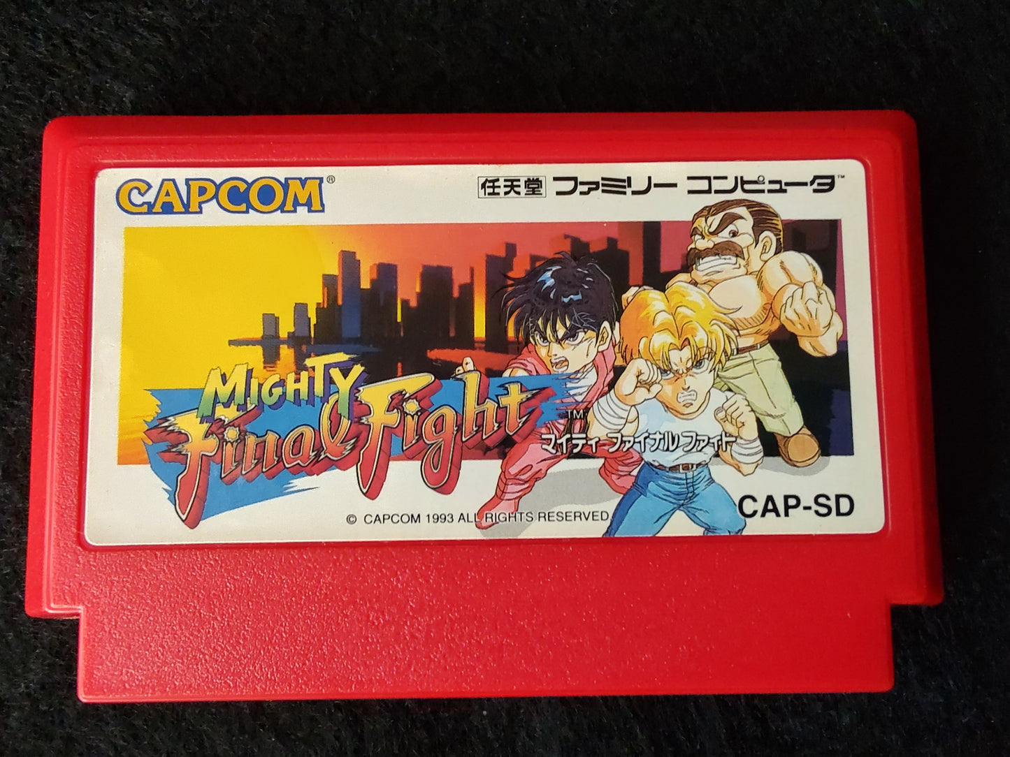 Mighty Final Fight Nintendo Famicom NES Cartridge,Manual Boxed set tested-g0130-