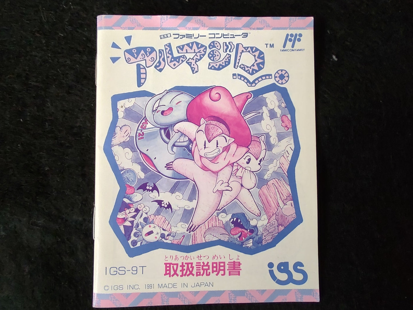 ARMADILLO Nintendo FAMICOM(NES) Cartridge, Manual, Box set, Working-g0130-