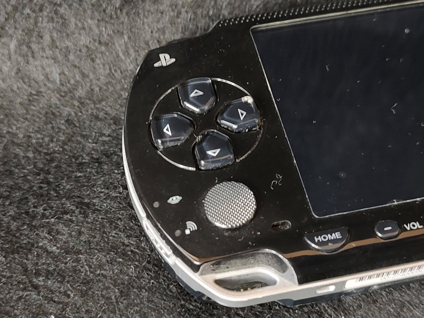 SONY PSP-1000 Console Piano Black color w/32M memory, Working, No-battery -g0130 - Hakushin Retro Game shop