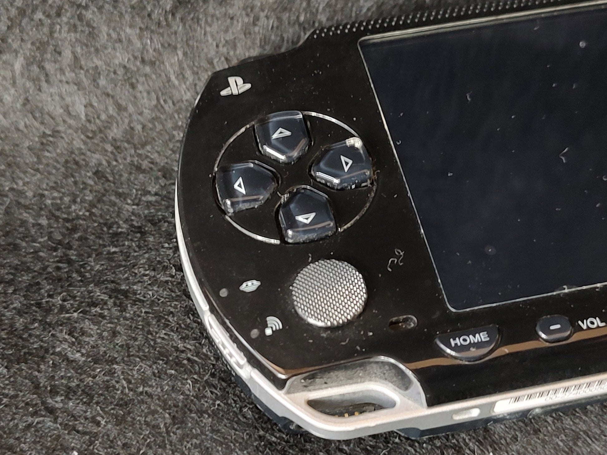 SONY PSP-1000 Console Piano Black color w/32M memory, Working, No-battery -g0130 - Hakushin Retro Game shop