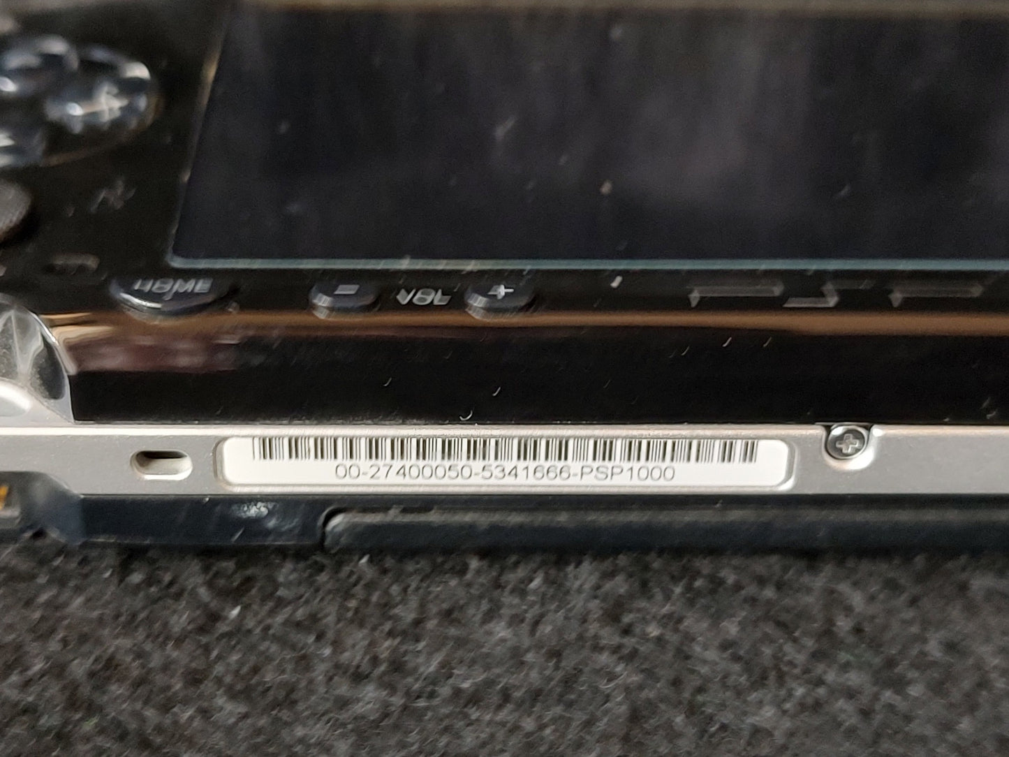 SONY PSP-1000 Console Piano Black color w/32M memory, Working, No-battery -g0130 - Hakushin Retro Game shop