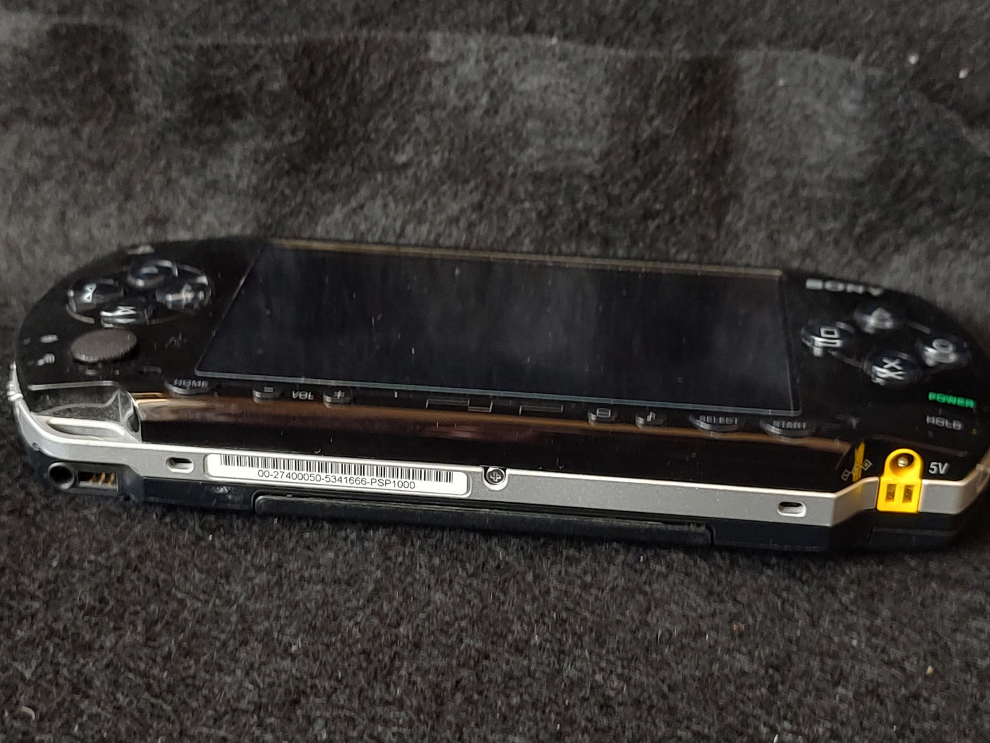 SONY PSP-1000 Console Piano Black color w/32M memory, Working, No-battery -g0130 - Hakushin Retro Game shop